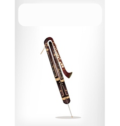 A Classical Contrabassoon With White Banner