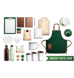 Coffee Shop Elements Mockup