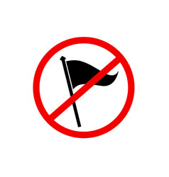 Do Not Flagging Here Icon Flags Banned Icon