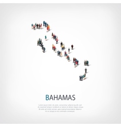 People Map Country Bahamas