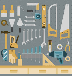 Tools On Peg Board