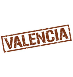 Valencia Brown Square Stamp