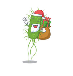 Cartoon Design Ecoli Bacteria Santa