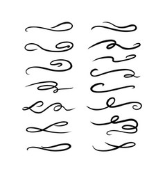 Curly Swishes Swashes Swoops Hand Drawn