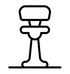 Modern Bar Stool Icon Outline Seat Chair