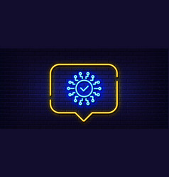 Security Network Line Icon Cyber Defence Sign