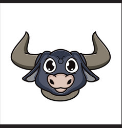 Cute Taurus Zodiac Bull Logo Design