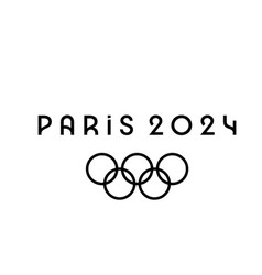 Olympic Games Paris 2024 Official Symbol Black