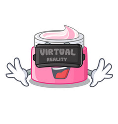 Virtual Reality Face Cream Isolated