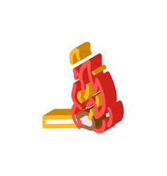 Ignite Hot Isometric Icon