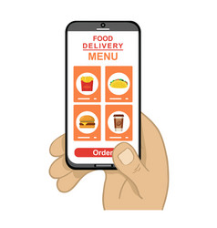 Ordering Fast Food Online Via Smartphone Online