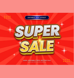 Super Sale Text Effect Template And Bold Font