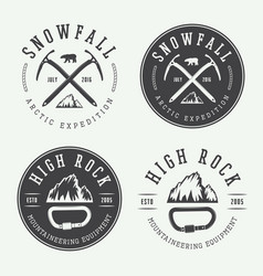 Vintage Mountaineering Logos Badges Emblems