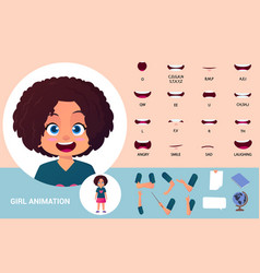 Cute Girl Character Lip Sync And Mouth Animation