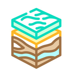 Geological Modeling Color Icon