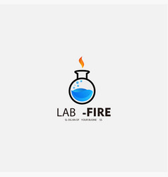 Lab Logo Design Gradient Color Icon