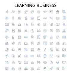 Learning Business Outline Icons Collection