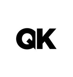 Letter Q And K Qk Logo Design Template Minimal