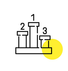 Podium With First Second And Third Place Pixel