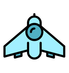 Aerial Drone Plane Icon Flat