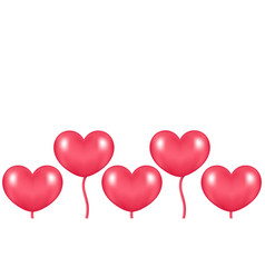 Pink Heart Shaped Balloon Background