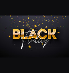 Black Friday Sale With Gold 3d