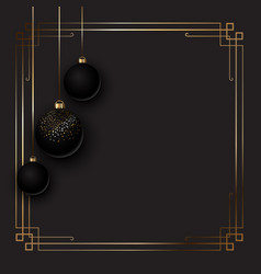 Elegant Christmas Background With Baubles