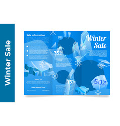 Winter Sale Brochure Commercial Advertising Folded