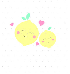 Drawing Lemons Mom And Baby Baby Print