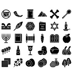 Passover Related Solid Icon Set