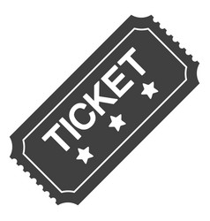 Ticket template flat icon symbol Royalty Free Vector Image