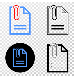 Paperclip Page Eps Icon With Contour