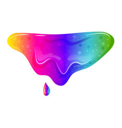 Rainbow Dripping Slime Viscous Liquid Bright