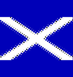 Scottish Flag In Halftone