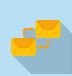 Email Exchange Icon Flat Social Mobile