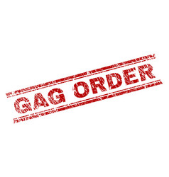 Grunge Textured Gag Order Stamp Seal