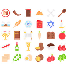 Passover Related Flat Icon Set