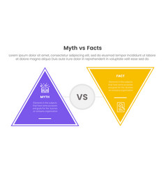 Fact Vs Myth Comparison Or Versus Concept