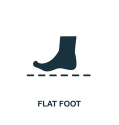 Flat Foot Icon Monochrome Simple