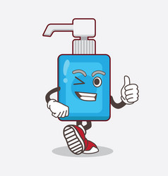 Hand Sanitizer Cartoon Mascot Character Making