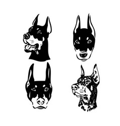 Cute Doberman Cartoon