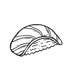 Sushi Line Art Style Art Japan Food Sign