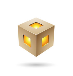 Beige Bold Lantern Cube