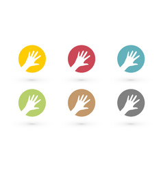 Colorful Hands In Circle Icon