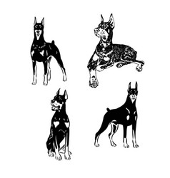 Cute Doberman Cartoon