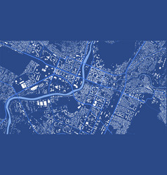 Detailed Map Poster Of Podgorica City Linear