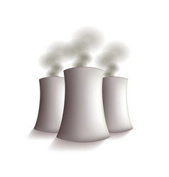 Flyer nuclear power plant on white background Vector Image