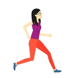 Sportive Woman Jogging