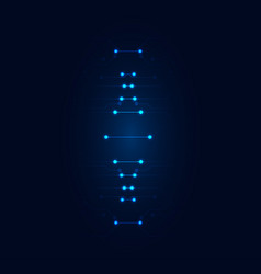 Concept Dna Digital Blue Technology Modern