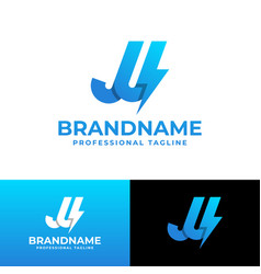 Letter Ju Power Logo Suitable For Any Business